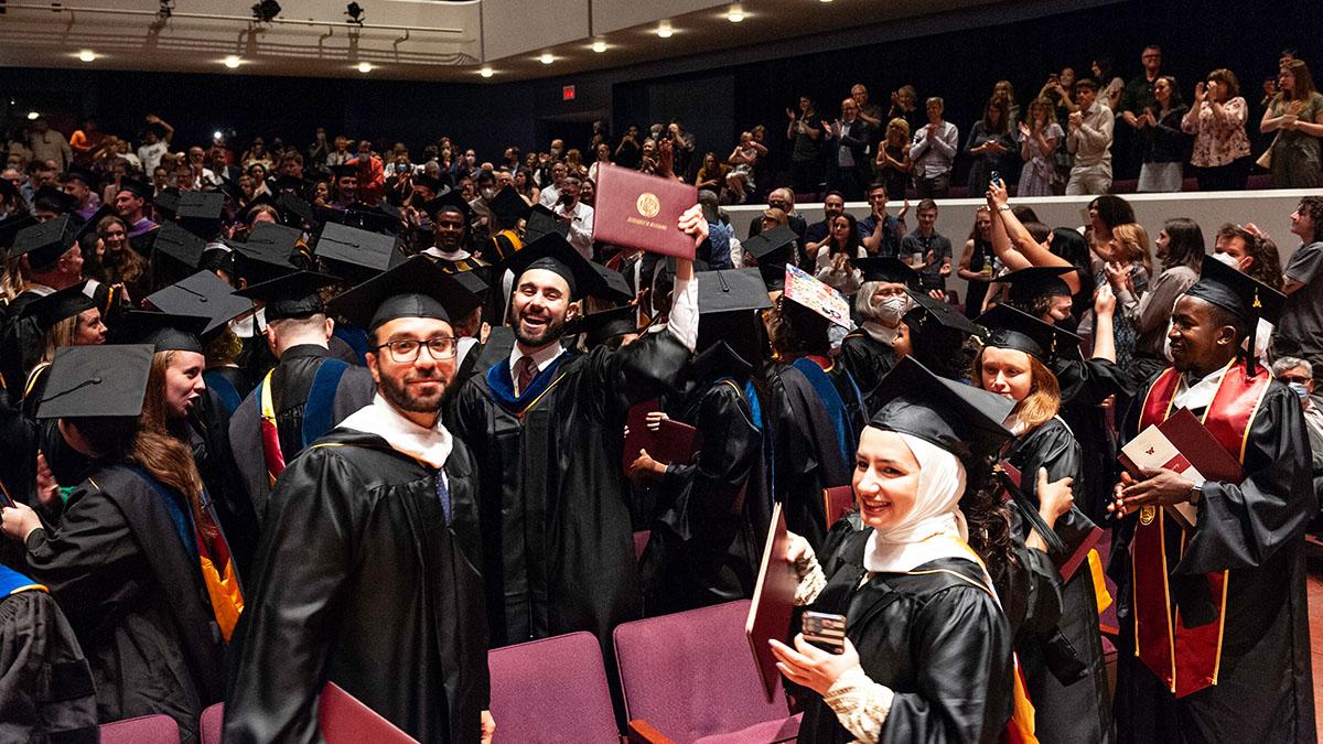 Graduates celebrate at 2022 Humphrey School commencement