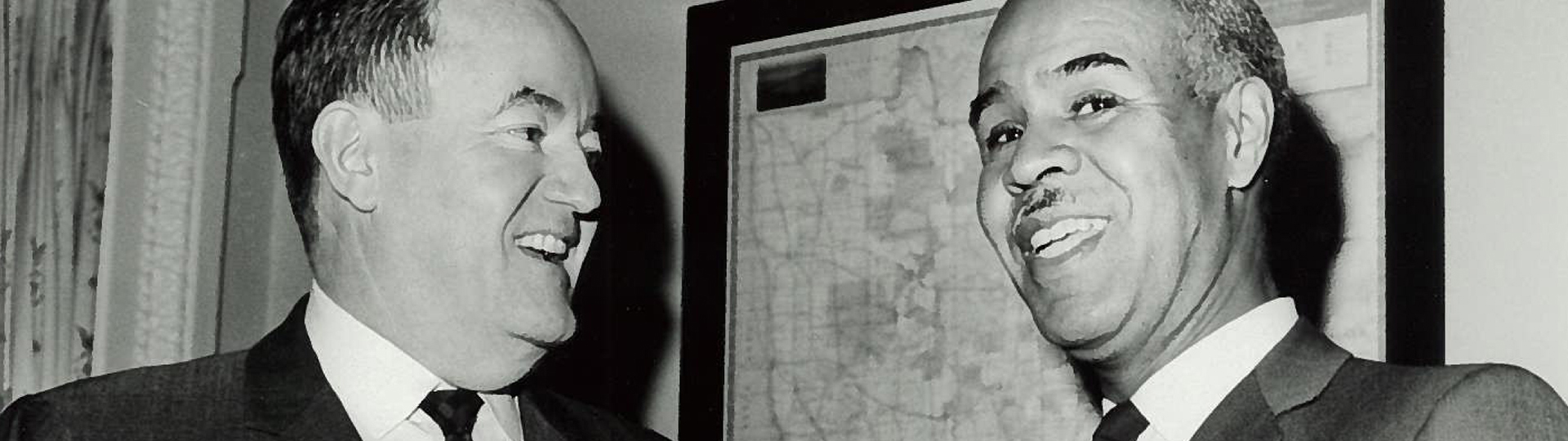 Hubert Humphrey and Roy Wilkins