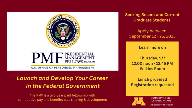 Learn about the Presidential Management Fellowship