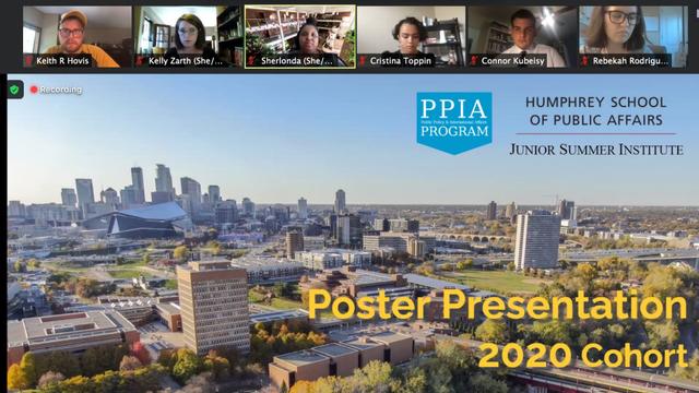 2020 Junior Summer Institute online poster presentation