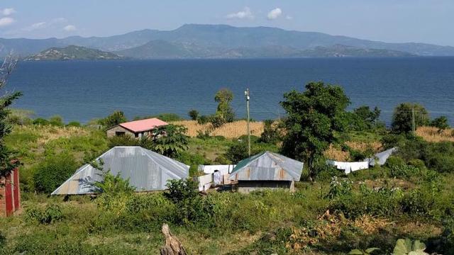 Scenic view of Mfangano Island and Lake Victoria