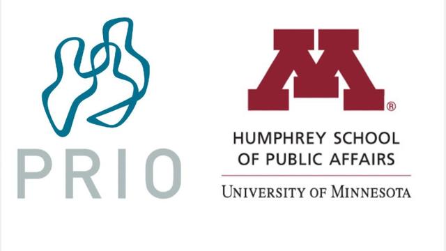 Logos of PRIO and Humphrey School